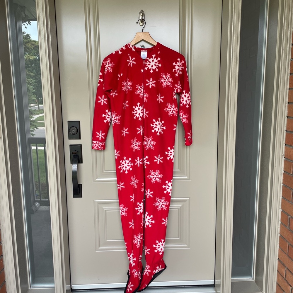 PJ onesie With Snowflakes design